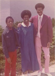 Stephen, Me & Daddy at my 1977 High School graduation.