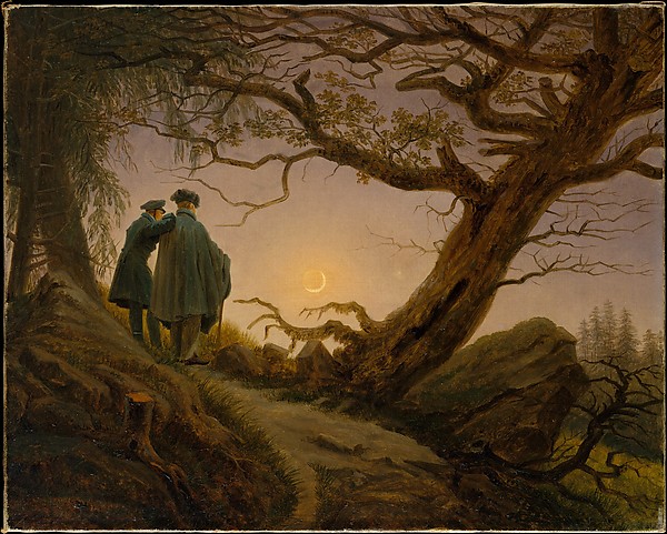 Two Men Contemplating the Moon_Friedrich