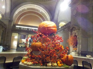 Pumpkins Indoors and Outdoors