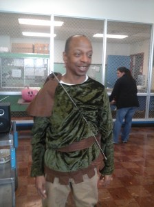 Stephen as the Black Robin Hood!