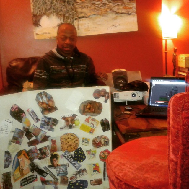 Stephen's Collage in Progress